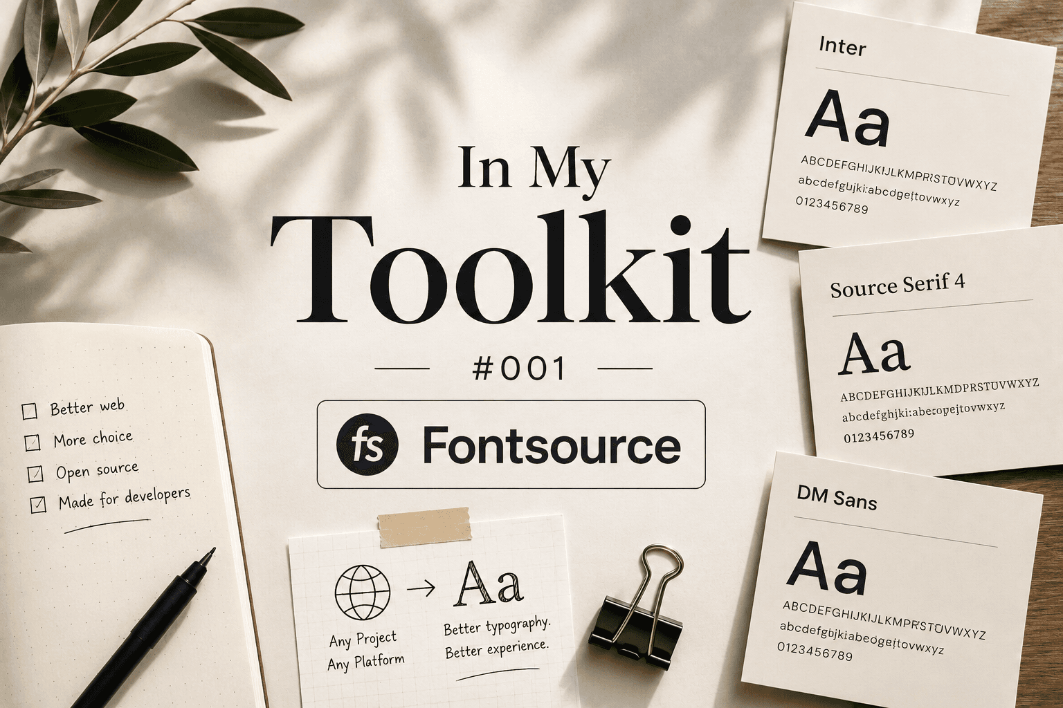 In My Toolkit #001 — Fontsource